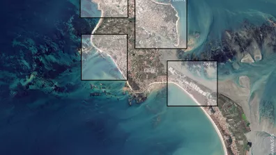 Image satellite de l’île de Noirmoutier