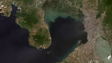 Image satellite de la capitale des Philippines, Manille