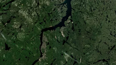 Image satellite de l'Oblast de Mourmansk, située en Russie