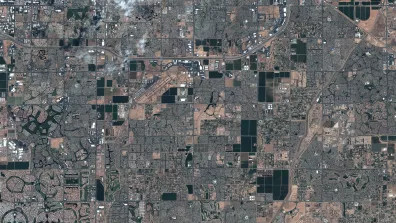 Image satellite de la ville Londonderry