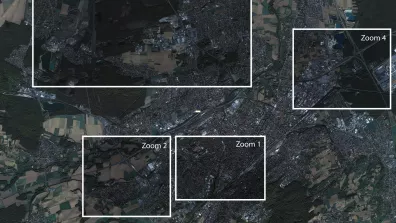 Image satellite de la ville Londonderry