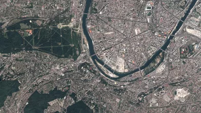 Image satellite de la banlieue Sud-Ouest de Paris
