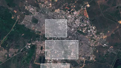 Image satellite de la capitale du Kazakhstan, Astana