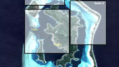 Image satellite Bora Bora