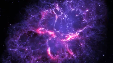 La nébuleuse du Crabe, image composite en infrarouges par le télescope Herschel