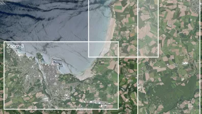 Image satellite de Douarnenez