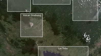 Image satellite du nord-ouest de Sumatra