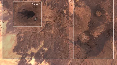 Image satellite du Tibesti