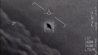 Capture d'écran de la vidéo « Gimbal », d'un ovni déclassifiée par le Pentagone