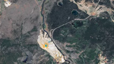 Image satellite Grand Prismatic Spring