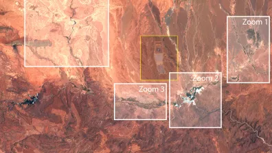 image satellite de Ouarzazate