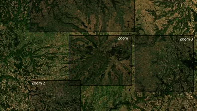 Image satellite du Cantal
