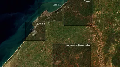 Image satellite de la côte Ouest de la Floride