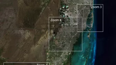 Image satellite de la Floride