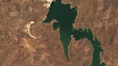 Image satellite de la frontière du Soudan, l’Éthiopie