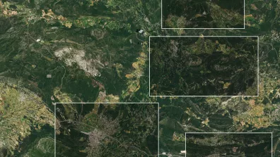 Image satellite de Saint-Maximin