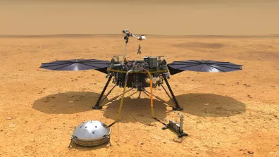 Illustration du vaisseau spatial InSight 