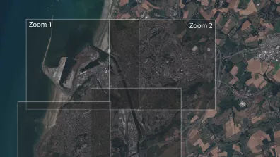 Image satellite du Nord Pas-de-Calais - Boulogne-sur-Mer