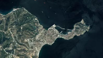 Image satellite de Ceuta, enclave espagnole