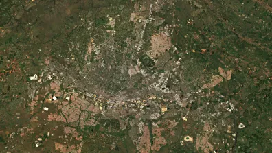 Image satellite de la ville Johannesburg