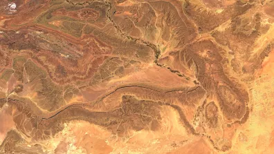 image satellite de la région de Zagora 