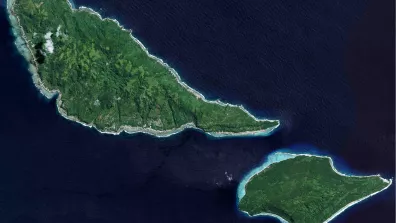 Image satellite des îles de Wallis et Futuna