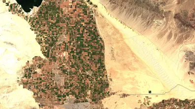 Image satellite de la frontière américano-mexicaine