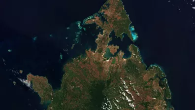 Image satellite de Antsiranana