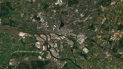 Image satellite de la ville Hambourg