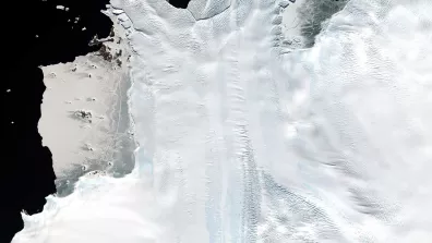 image satellite de l’Antarctique, terre Adelie