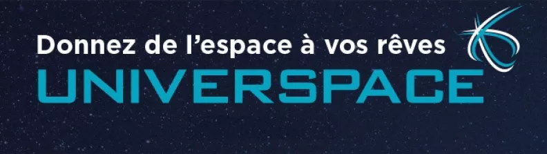 Logo Universpace, donnez de l'espace à vos rêves