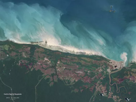 Le Centre Spatial Guyanais vu par le satellite Spot-6