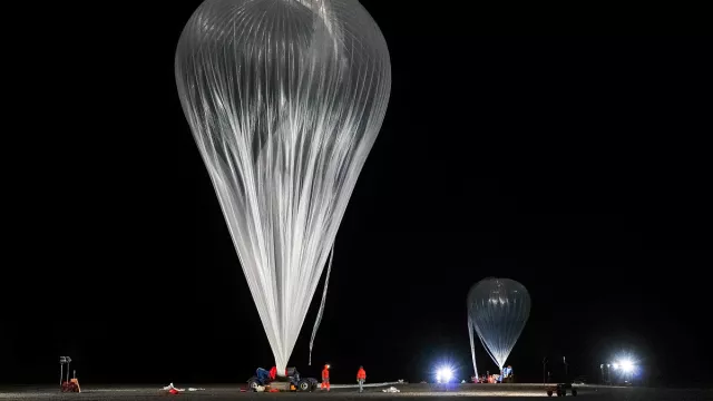 Un des nombreux ballons lancés par le CNES