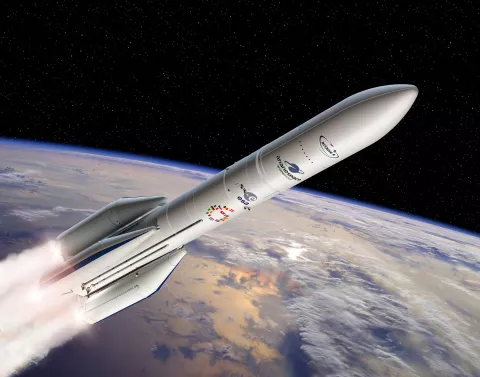 Vue d'artiste du lanceur Ariane 6