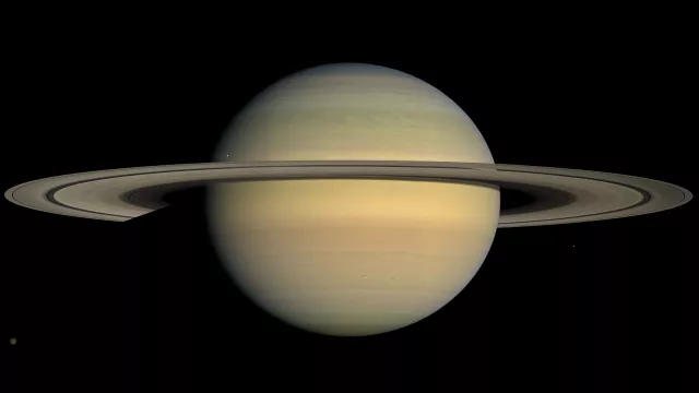 La planète Saturne.