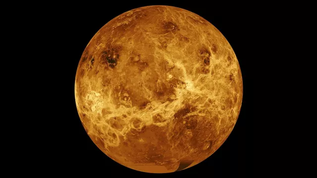 La planète Vénus, prise par la sonde Magellan (lancée en 1989)