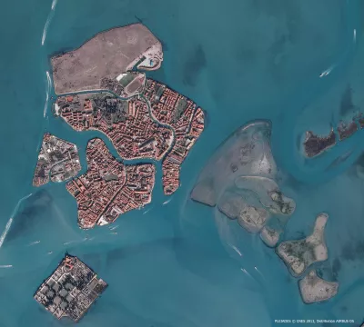 Image satellite de Venise