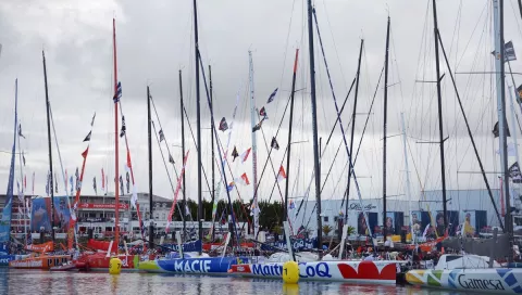 Port des Sables-d'Olonne départ de la course 