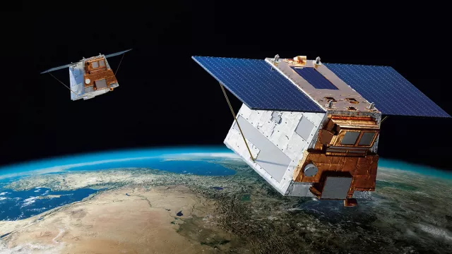 Illustration de la constellation de satellites CO3D