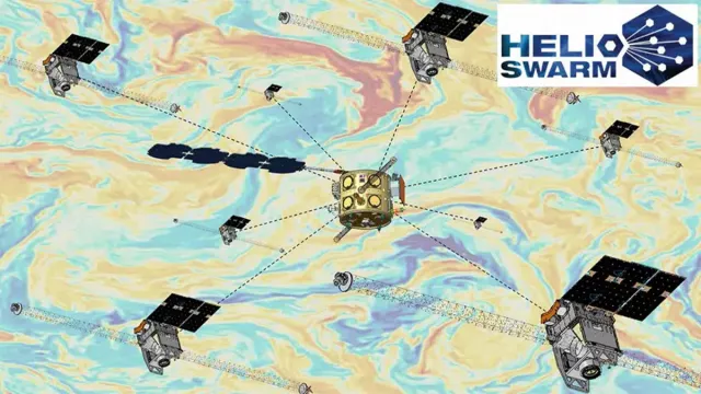 Vue d'artiste de la mission HelioSwarm