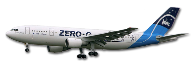 Airbus A300 ZERO-G en vol. Crédits : CNES/PEDOUSSAUT Manuel, 2008