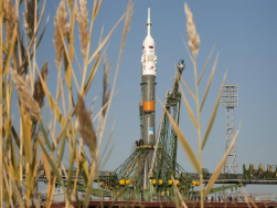 Cardiomed will be ferried to the ISS inside a Progress resupply spacecraft atop a Russian Soyuz launcher. Credits: NASA/B. Ingalls.