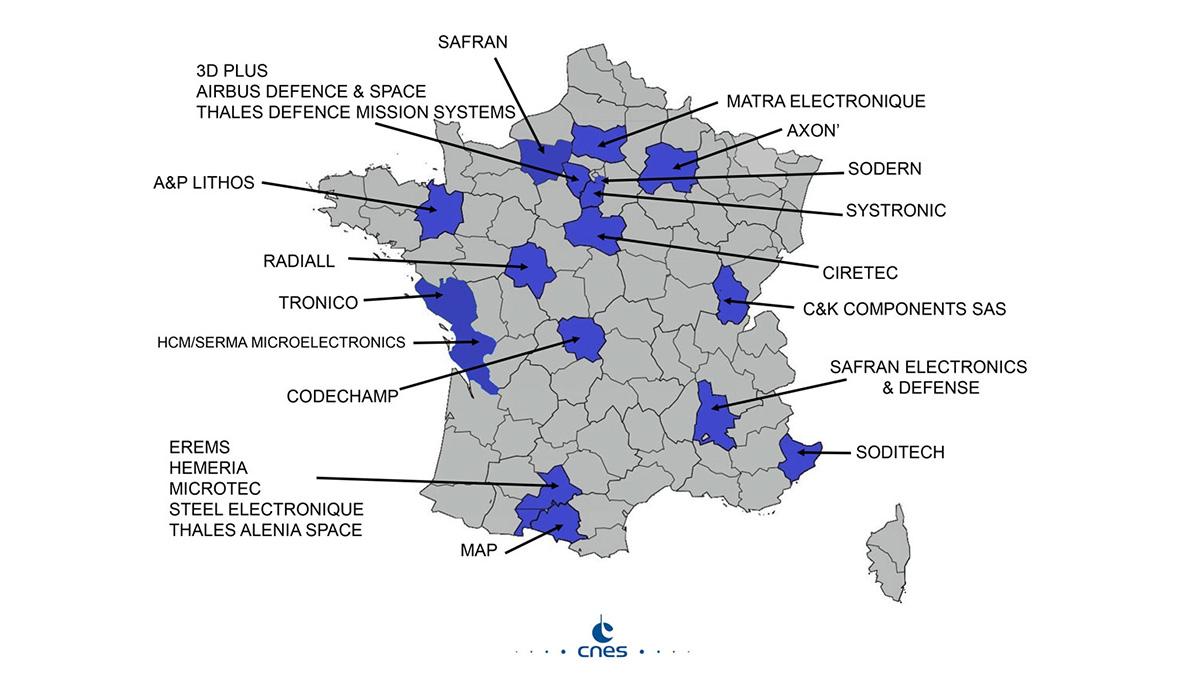 Image carte de France des industriels agréés