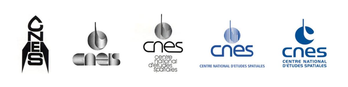 Evolution du logo CNES