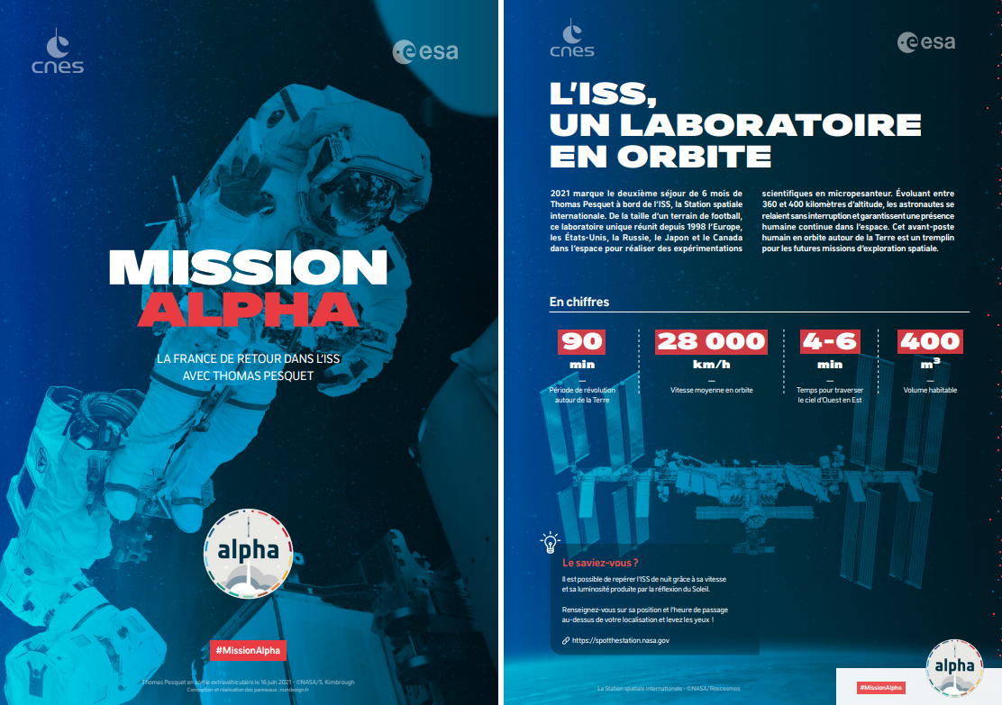 Extrait de l’exposition sur la Mission Alpha, ISS un laboratoire en orbite 