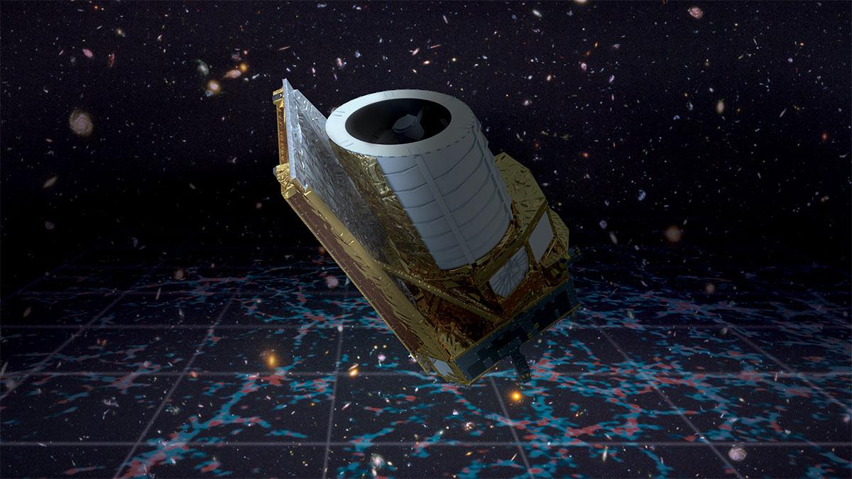 Vue d’artiste du télescope spatial Euclid