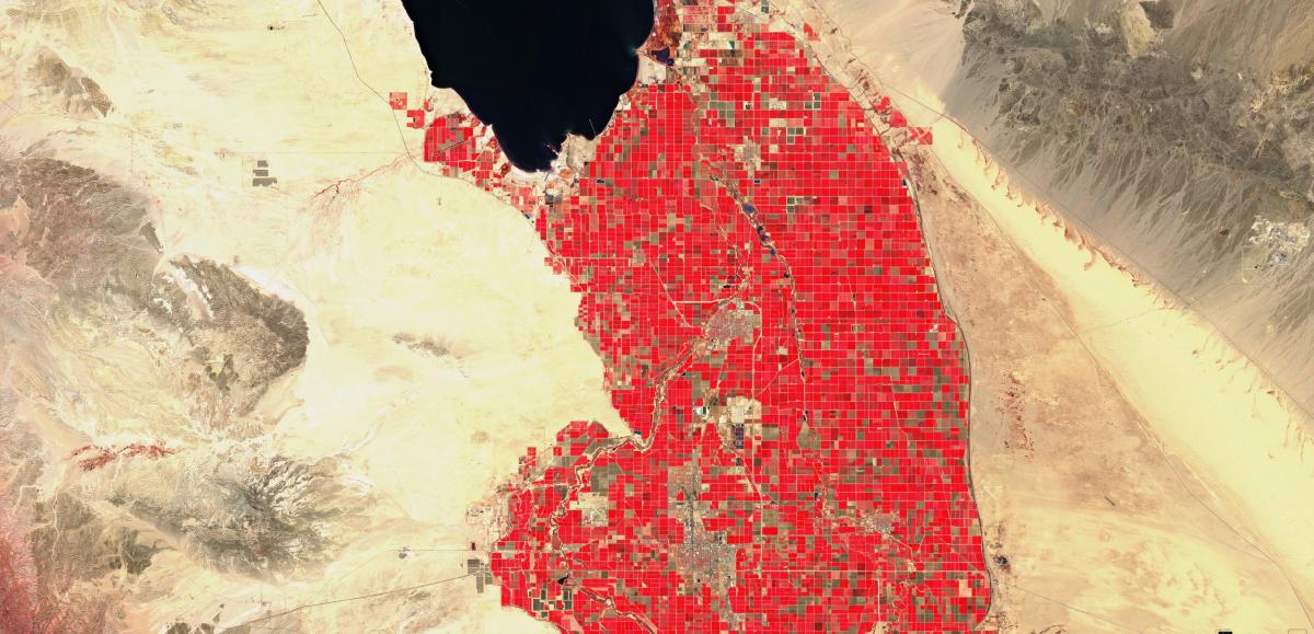 Image satellite de la frontière américano-mexicaine