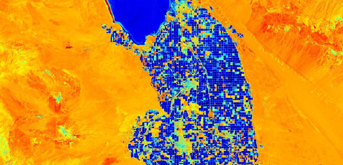 Image satellite de la frontière américano-mexicaine