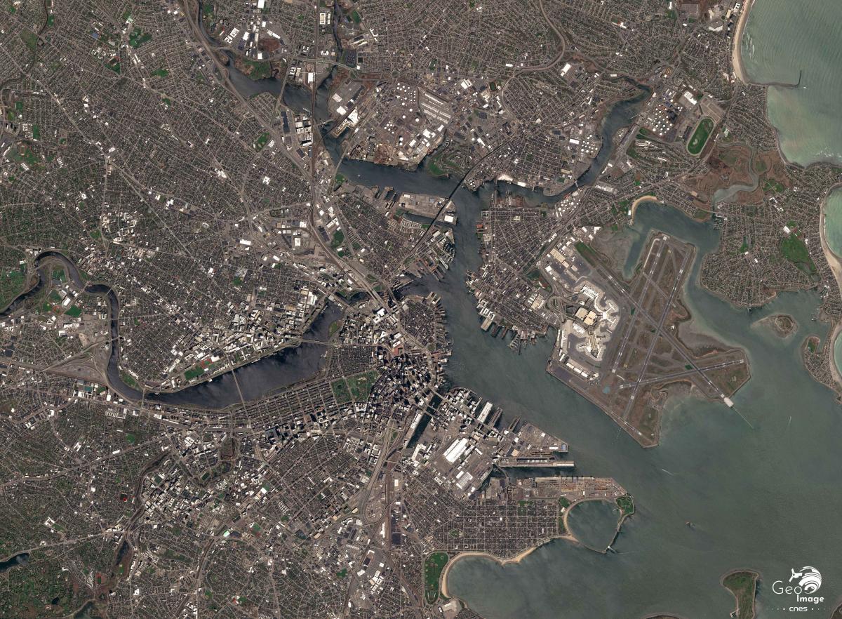 Image satellite de Boston