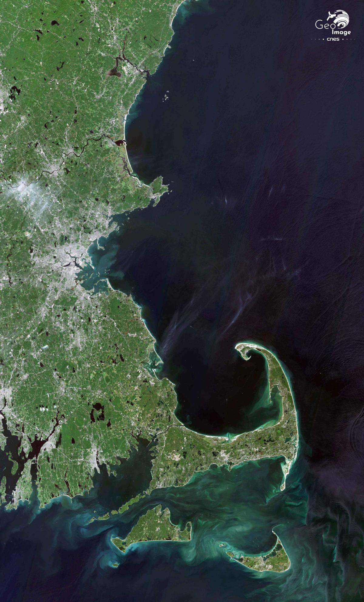 Image satellite de Boston Image satellite de Boston